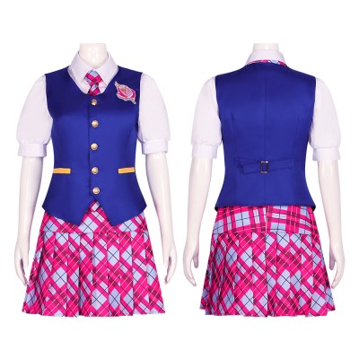Barbie Princess Charm School Delancy Uniform Cosplay Costume