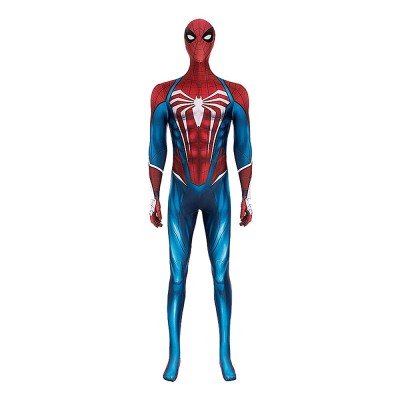 Marvel's Spider-Man 2 Peter Parker Suit Cosplay Costume Red And Bright Blue Jumpsuit With Hood For Men Women And Kids