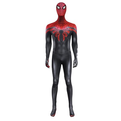 Spider-Man 2 Peter Parker Superior Suit Cosplay Bodysuit With Mask Black And Red Adults And Kids