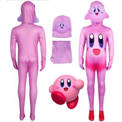 Children's Halloween Costume Star Kirby Onesie Cosplay Printed Suit
