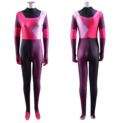 Steven Universe Garnet Cosplay Costume Pink And Purple Printed Bodysuit Jumpsuit For Women Men And Kids