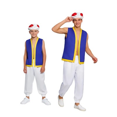 Super Mario Toad Cosplay Costume For Halloween