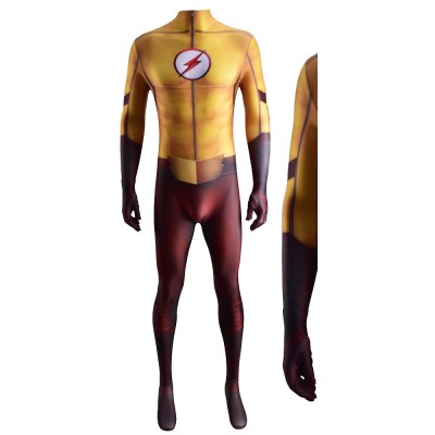 The Flash Kid Flash Wally West Cosplay Jumpsuit For Men Women And Kids