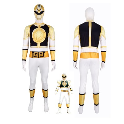 Mighty Morphin Power Rangers The White Ranger Tommy Oliver Cosplay Costume For Adult & Kids