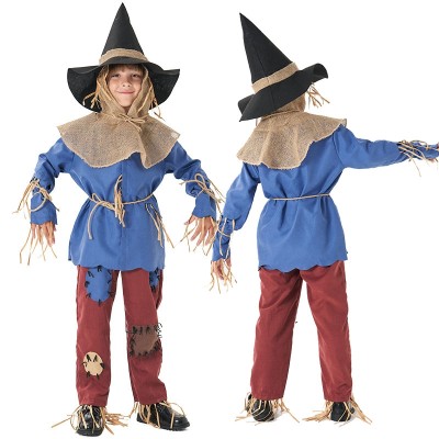 Halloween The Wonderful Wizard of Oz Scarecrow Cosplay Costume For Kids