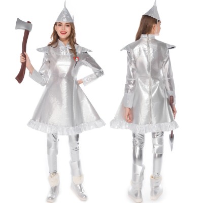 Halloween The Wizard of Oz Tin Woman Stage Cosplay Costume