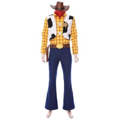 Toy Story Woody And Jessie Cosplay Costume Full Set With Cowboy Hat For Adults And Kids