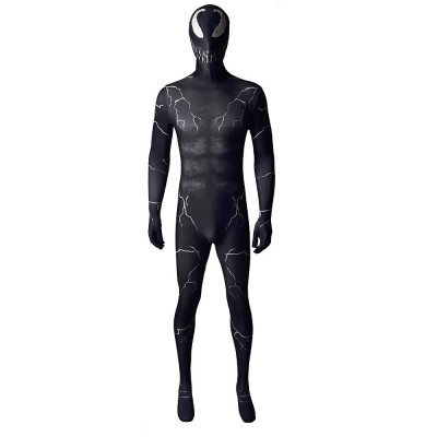 Venom Let There Be Carnage Symbiote Cosplay Jumpsuit With Separate Hood For Men Women And Kids