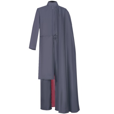 X-Men Magneto Cosplay Costume Grey Long Coat With Shoulder Cape And Pants