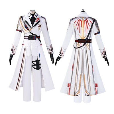 Love and Deepspace Cosplay Costume Xia Yizhou White Commander Uniform