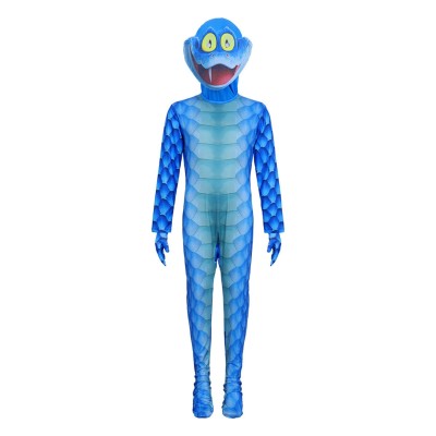 Zootopia 2 Gary The Snake Bodysuit Cosplay Costume With Hood And Gloves For Kids And Adults