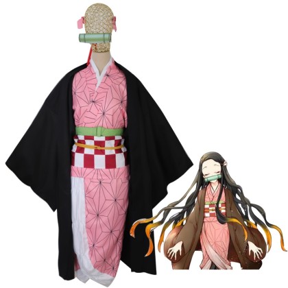 Demon Slayer Kamado Nezuko Kimono Cosplay Costume