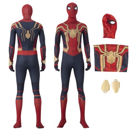 Iron Spider-Man Peter Benjamin Parker Cosplay Costume