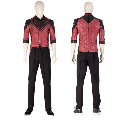 Shang-Chi Red Leather Cosplay Costume