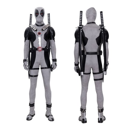 X-Force Deadpool White Leather Cosplay Costume