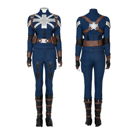 What If Captain Carter Cosplay Costume Stealth Suit 