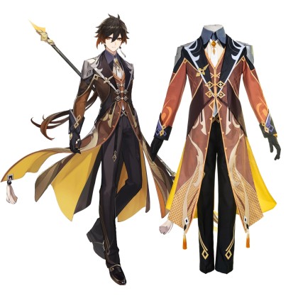 Genshin Impact Zhongli Cosplay Costume