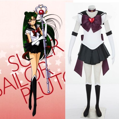 Sailor Moon SuperS Meiou Setsuna Cosplay Costume
