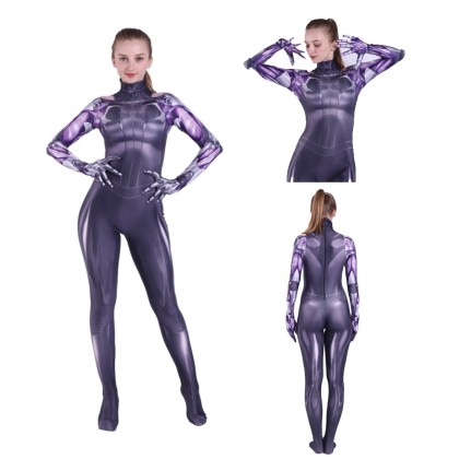 Halloween Adult Costume Alita Battle Angel Printed Cosplay Suit 