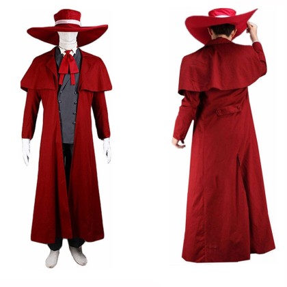 Hellsing Alucard Cosplay Costume Halloween Adult Costume
