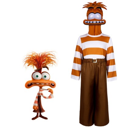 Halloween Parent-Child  Costume Inside Out 2 Anxiety Cosplay Costume