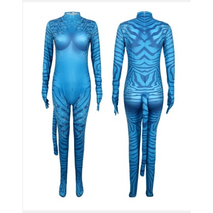 Avatar Na'vi Adult Women's Onesie Cosplay Costume For Halloween