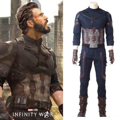 Avengers 3 Infinity War Captain America Cosplay Costume