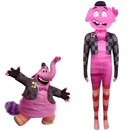Inside Out 2 Bing Bong Cosplay Costume Halloween Parent-Child Onesie Costume