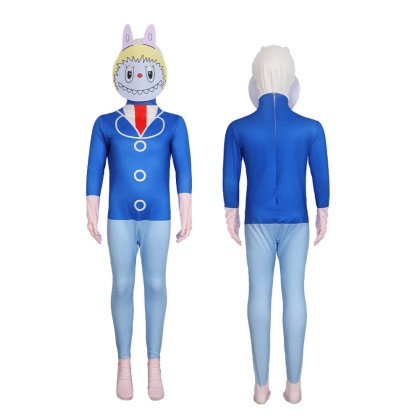 POPMART Blue Labubu Jumpsuit For Adults & Kids  Halloween Costumes