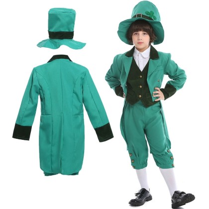 St Patrick's Day Irish Boy's Irish Goblin Dwarf Halloween Cosplay Costume