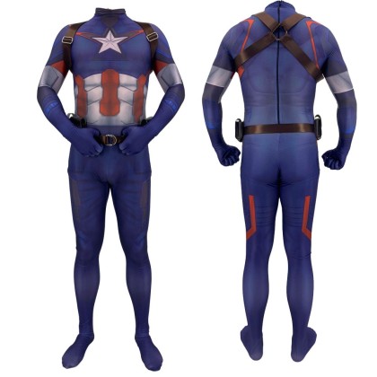 Avengers Captain America Quantum Printed Suit Halloween Parent-child Costume