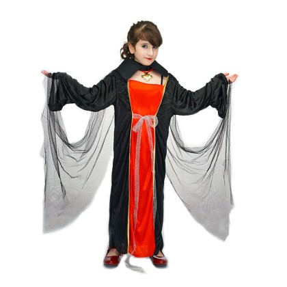 Halloween Little Girl Children's Castle Vampire Princess Costume