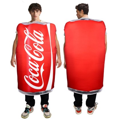  Funny Drink Coca Cola Cosplay Costume Halloween Party Costume