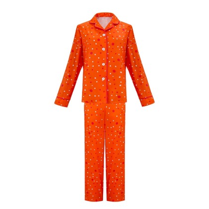 Orange Polka Dot Pajamas