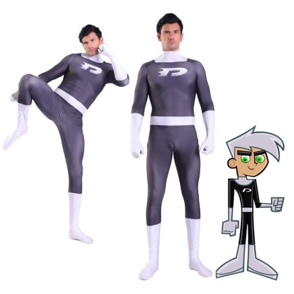 Danny Phantom 3D Printed Jumsuit Halloween Parent-child Cosplay Costume