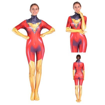 X-Men Dark Phoenix Jean Grey Cosplay Suit For Adult & Kids Halloween Costume