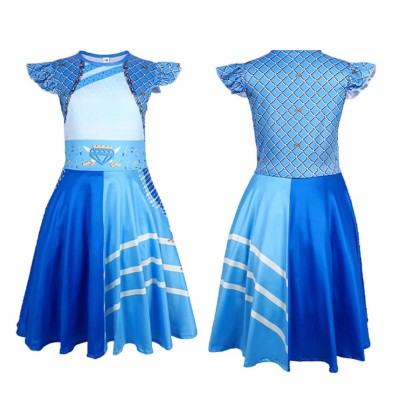 Children's Descendants 4 Little Blue Cosplay Halloween Costume