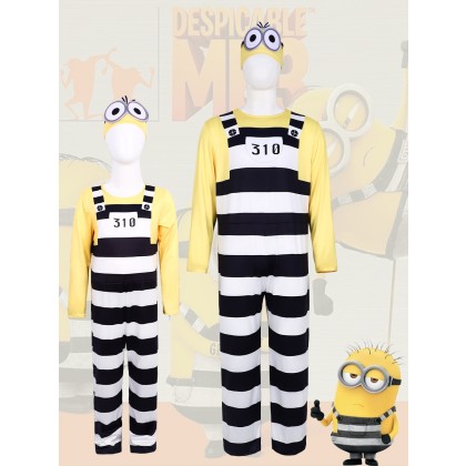 Despicable Me Minions Cosplay Costume Halloween Family Matching Costume