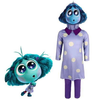 Halloween Parent-Child Costume Inside Out 2 Envy Cosplay Costume