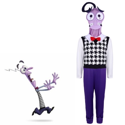 Inside Out 2 Fear Cosplay Costume Halloween Parent-Child Onesie Costume
