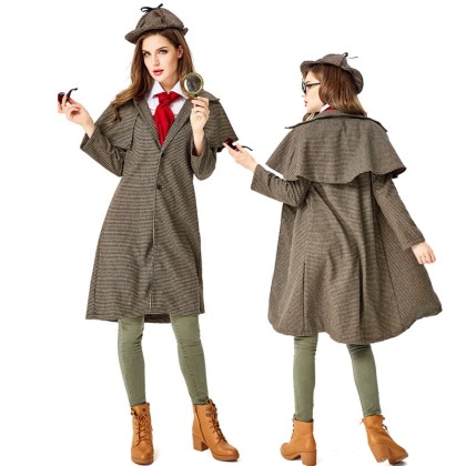 Halloween Costume Adult Female Sherlock Formos Cosplay Costume