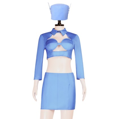 Blue Flight Attendant Set