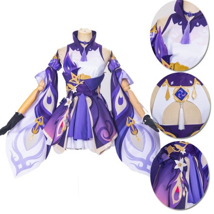 Genshin Impact Keqing Cosplay Costume