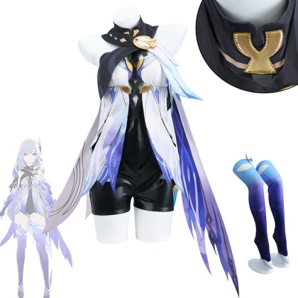 Genshin Impact Skirk Full Set Cosplay Costume 
