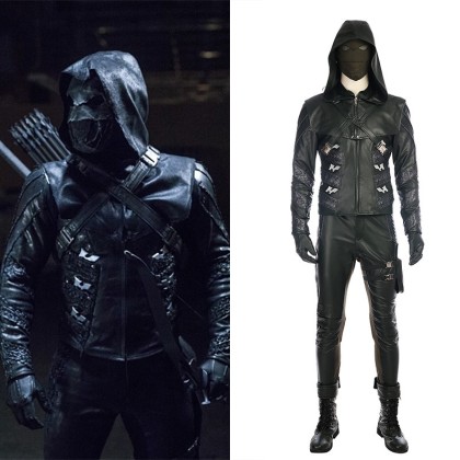 Green Arrow 5 Prometheus Costume Quentin Lance Cosplay Costume