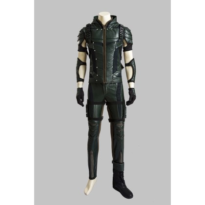 Green Arrow Season 4 Oliver Queen Cosplay Costumes