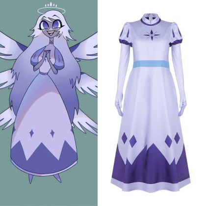 Halloween Costume Hazbin Hotel Seraphim Emily Cosplay Suit For Adult