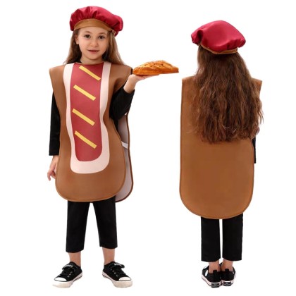 Halloween Food Costume Children's Hot Dog Cosplay Costume