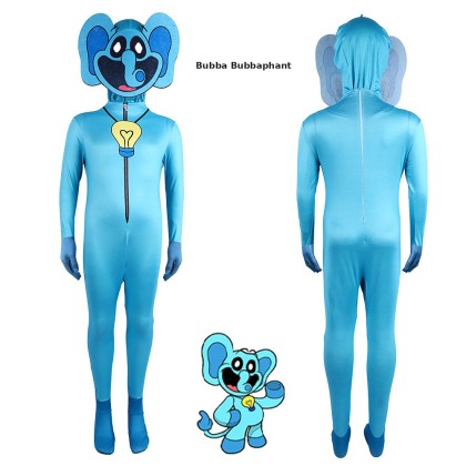  Halloween Poppy Playtime Smiling Critters Bubbaphant Jumpsuit Parent-child Cosplay Costume