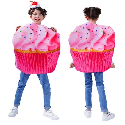 Children's Halloween Ice Cream Cupcake Cosplay Stage Costume